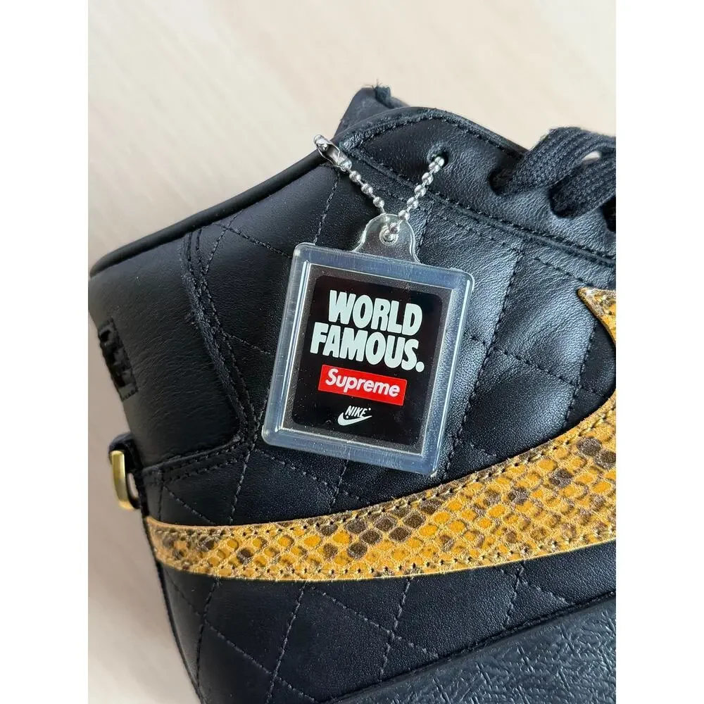 Supreme x Nike SB Blazer Mid Black Sneaker Size 7.5 - New